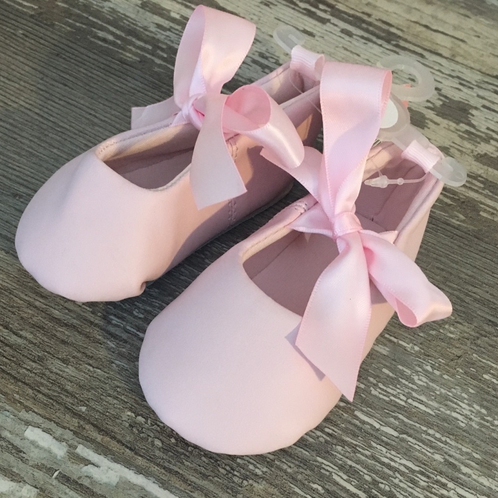 NEW baby pink ballet shoes